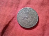 MONEDA -200 LEI 1945 - Mihai I , bronz , cal. F Buna