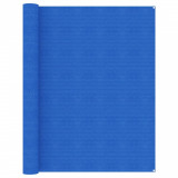 VidaXL Covor pentru cort, albastru, 250x500 cm