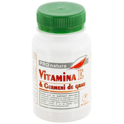 Vitamina E cu Germeni de Grau 90cps Medica foto