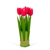 Planta artificiala decorativa - Lalea rosie - 26 x 6,5 cm Best CarHome