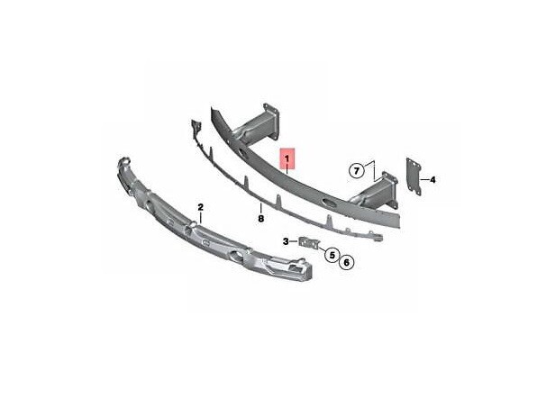 Armatura bara spate Bmw Z4 (E89), 05.2009-08.2016, aluminiu, RapidAuto
