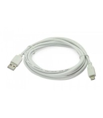 Cablu 3m micro USB 5pini - USB A 2.0 alb inLine Gembird foto
