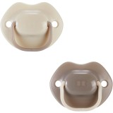 Suzeta ortodontica Tommee Tippee Moda, 18-36 luni, Bej, 2 buc