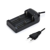 Incarcator dublu pentru acumulator reincarcabil Li-ion CR123A 16340 14500 18650-Tip EU Conector