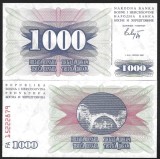 BOSNIA HERTEGOVINA 1000 / 1.000 DINARI / DINARA 1992 , P-15a , UNC , necirculata