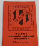 Agenda -program fotbal-AS GAZ METAN MEDIAS (tur 1982-1983)