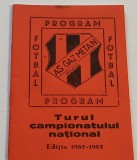 Agenda -program fotbal-AS GAZ METAN MEDIAS (tur 1982-1983)