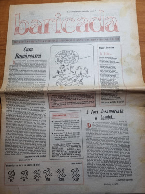 ziarul baricada 7 februarie 1990-procesul comunistilor foto