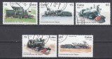 A12 S1 25 - Timbre foarte vechi - Cuba - locomotive cu aburi - 1996
