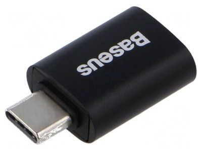 Adapter USB 3.2 Gen 2 USB A la USB C negru foto