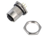 Conector M12 soclu mamă D-Ethernet PIN 4