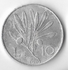 Moneda 10 lire 1949 - Italia foto