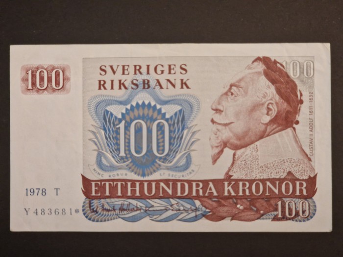 100 Kronor 1978 Suedia XF+