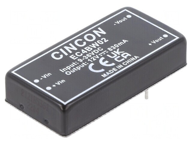 Convertor DC/DC 10W 9-36V la 12V 830mA 2x1
