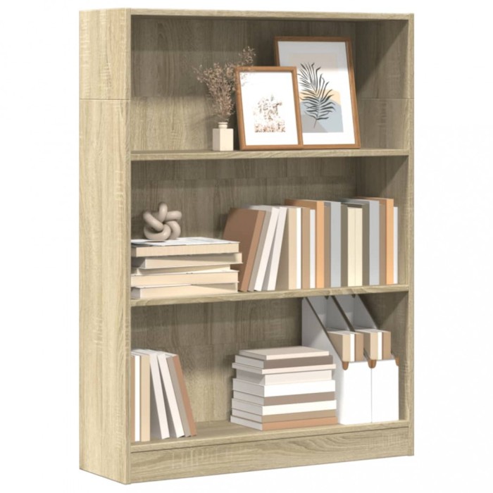 Gossi biblioteca, stejar sonoma, 80x24x109 cm, lemn prelucrat