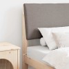 VidaXL Tăblie tapițată Gri taupe 75 cm Lemn de pin masiv 879317