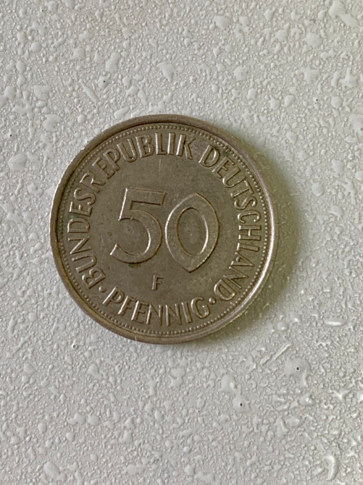 Moneda 50 PFENNIG - 1981 F - Germania - KM 109.2 (259)