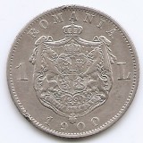 Romania 1 Leu 1900 - Carol I, Argint 5 g/835, 23 mm, KM-24