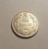 Moneda Argint 250 Lei 1940 Carol II, Rom&acirc;nia - Numismatică
