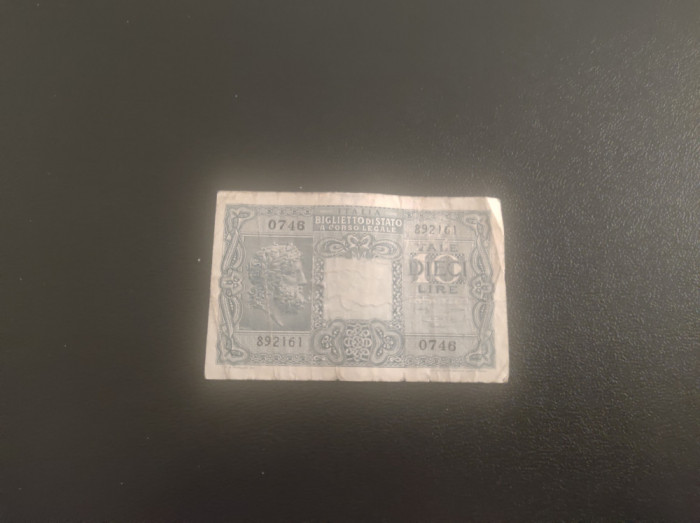 Bancnota 10 lire Italia