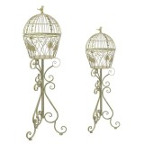 Set doua jardiniere cu picior din fier forjat XW-62