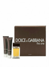 Set cadou Dolce &amp;amp; Gabbana The One (Apa de toaleta 100 ml + After shave 50 ml + Gel de dus 50 ml), pentru barbati foto