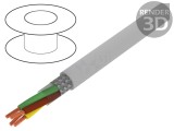 Cablu BiT LiYCY 2x2,5mm2 ecranat cu tresă de cupru cositorit