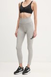 adidas leggings Essentials femei, culoarea gri, cu imprimeu, JH1183