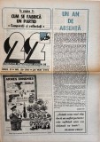 Cumpara ieftin Revista 22 Nr 20 Mai 1991 12 Pagini Dimensiune 42x30 cm Limba Romana Coperti Brosate