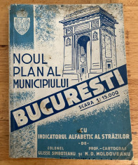 Noul Plan al Municipiului Bucuresti 1943 foto