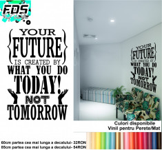 Sticker Perete Motivational 60cm foto