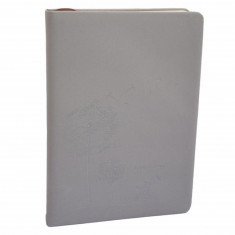 Agenda Pufo A5 nedatata, Couple's Diary, 145 pagini, 21 x 15 cm, gri deschis