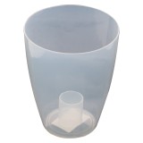 Ghiveci din plastic Miltonia, pentru orhidee, transparent, D 13.3 cm