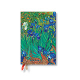 2024 Van Gogh&#039;s Irises 18-Month Mini 208 Pg Horizontal Week-At-A-Time Van Gogh&#039;s Irises