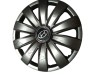 Capace roti Hyundai R16, ABS, Gri/Negru, Set 4 buc, Cod 421(compatibil cu jante 15&quot;)