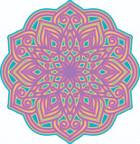 Cumpara ieftin Sticker decorativ, Mandala, Multicolor, 61 cm, 7289ST-2, Oem