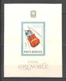 Romania.1967 Olimpiada de iarna GRENOBLE-Bl. ZR.272