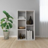 Cumpara ieftin Bibliotecă/Dulap, alb extralucios, 50x25x80 cm, lemn prelucrat