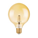 Bec LED decorativ Osram Vintage 1906 Fil Globe Gold G125 E27 6.5W 720lm lumina calda 2400K