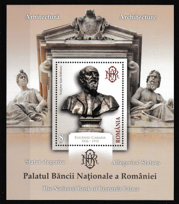 Romania 2013 - PALATUL BANCII NATIONALE - Colita - MNH - Nominal - 20 % foto
