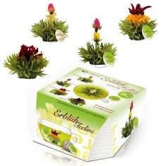 Set ceai infloritor Creano ErbluhTeelini pentru cana, 8 bucati (4 arome), ceai verde