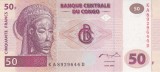 Bancnota Congo 50 Franci 2000 - P91A UNC
