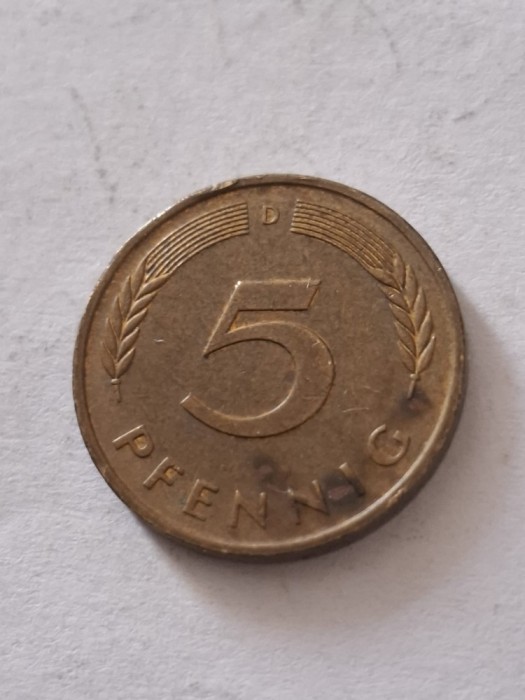 5 pfenning 1989 D