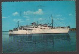 CPIB 24807 CARTE POSTALA - MOTONAVA "TRANSILVANIA", CIRCULATA, 1969, STAMPILE, TIMBRU, KRUGER