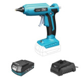 Cumpara ieftin Pistol de lipit cu baton silicon, cu acumulator 2 Ah, incarcator 18V Li-ion,&Acirc;&nbsp;11 mm, SAS+ALL, Dedra
