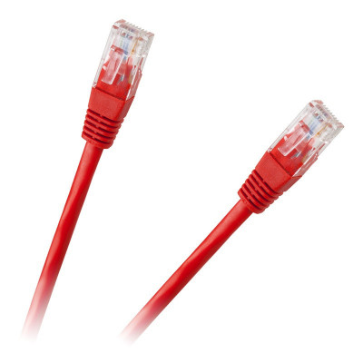 Patchcord utp cat 6e cca rosu 1m foto