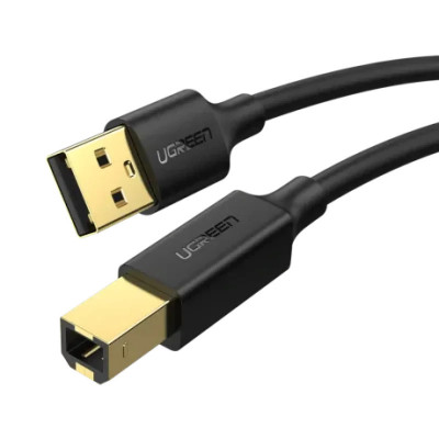 Cablu de Imprimanta Ugreen Usb 2.0 AM to BM 1.5m Negru foto