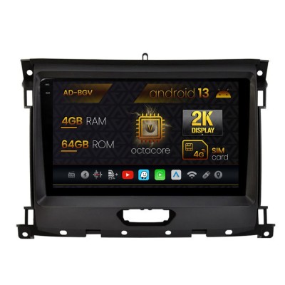 Navigatie Ford Ranger (2015-2022), Android 13, V-Octacore 4GB RAM + 64GB ROM, 9.5 Inch - AD-BGV9004+AD-BGRKIT120V2 foto