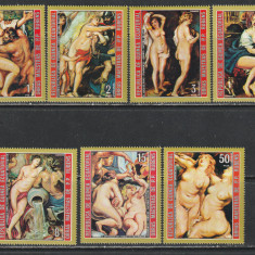 Guinea Ecuatoriala 1973 - Nuduri de Peter Paul Rubens 7v MNH