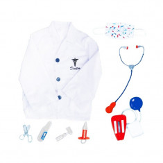 Costum doctor pentru copii, 3-7 ani, accesorii incluse